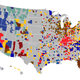 Image for article titled Facebook Data Give Us The Best Fandom Map of the NCAA Tournament